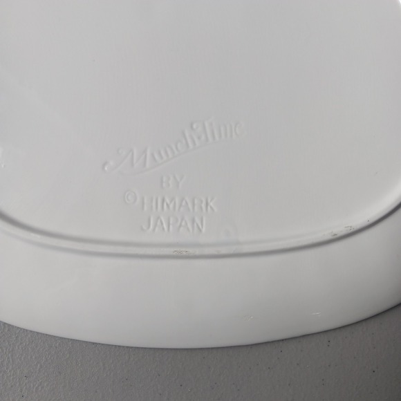 VTG Himark Platter 3D Fruit Large Ceramic MUNCH TIME Japan 11"X14" Party Cottage - Picture 7 of 9